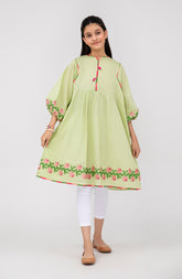 Girls Pink Rose 1 Piece Shirt-KPL700125